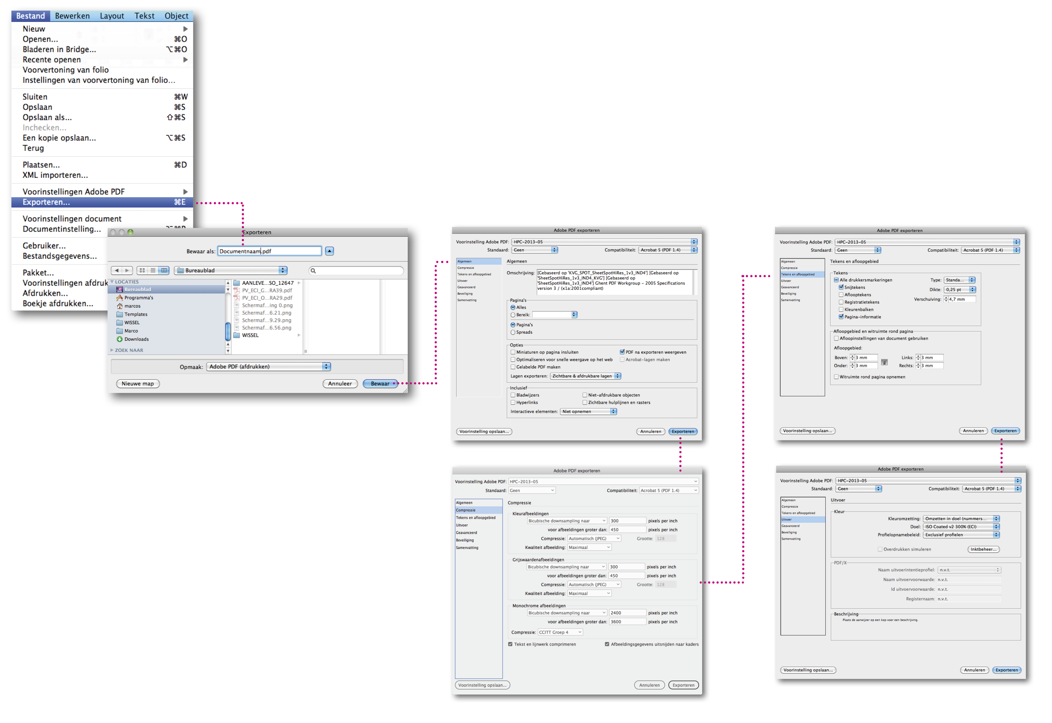 Instellingen Indesign